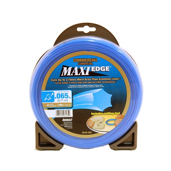 Troy-Bilt Maxi Edge WLM-165 Trimmer Line, 0.065 in Dia, 440 ft L, Polymer, Blue