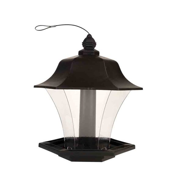 Pennington 100511308 Bird Feeder, 4 lb, Black, Hanging, Pole Mounting