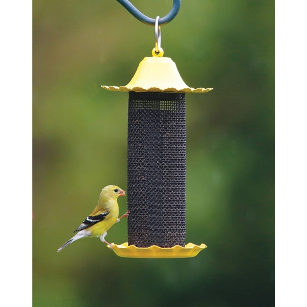 Stokes Select Little-Bit 38194 Screen Feeder, 8.8 in H, Flower Top, 0.5 lb, Plastic, Yellow, Powder-Coated - 2