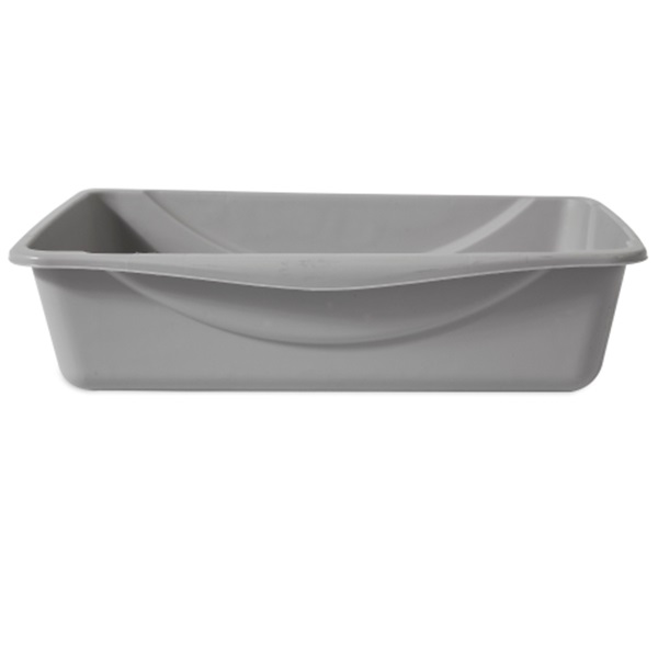 PETMATE 22184 Litter Pan, 16-1/2 in W, 22 in D, Plastic, Mouse Gray - 3