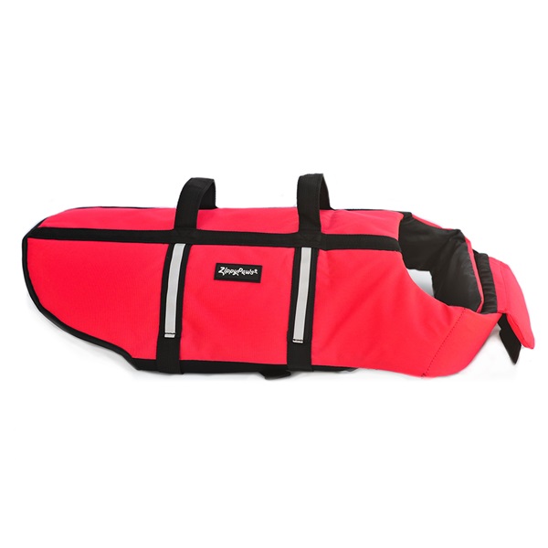 ZippyPaws ZP499 Adventure Dog Life Jacket, M, 21 to 27 in Chest/Girth, Red - 2