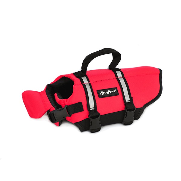 ZippyPaws ZP498 Adventure Dog Life Jacket, S, 16 to 20 in Chest/Girth, Red - 1