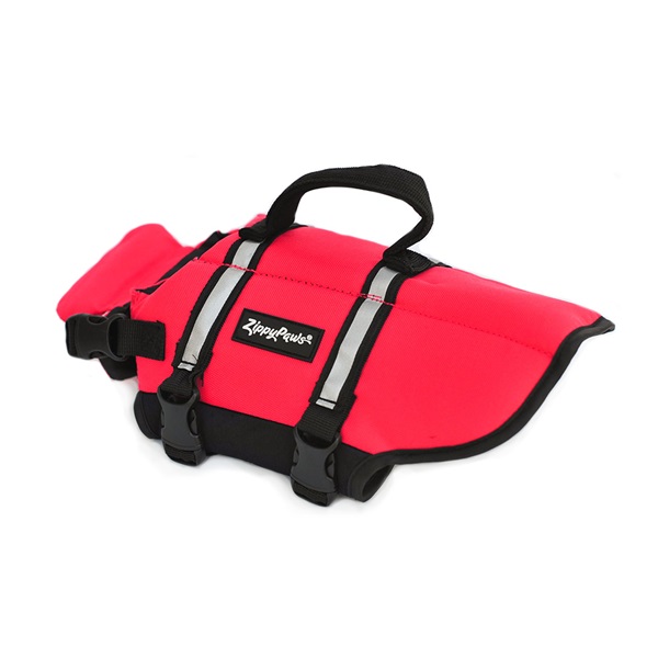 ZippyPaws ZP498 Adventure Dog Life Jacket, S, 16 to 20 in Chest/Girth, Red - 2