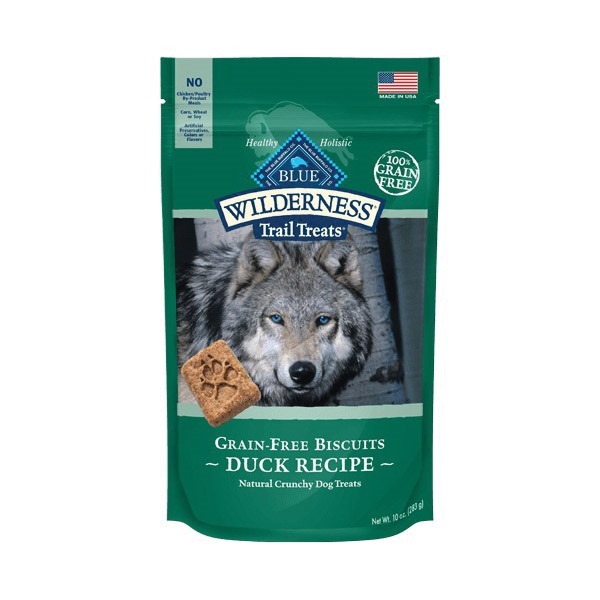 Blue Wilderness Trail Treats 00548 Dog Biscuit, Duck, 10 oz