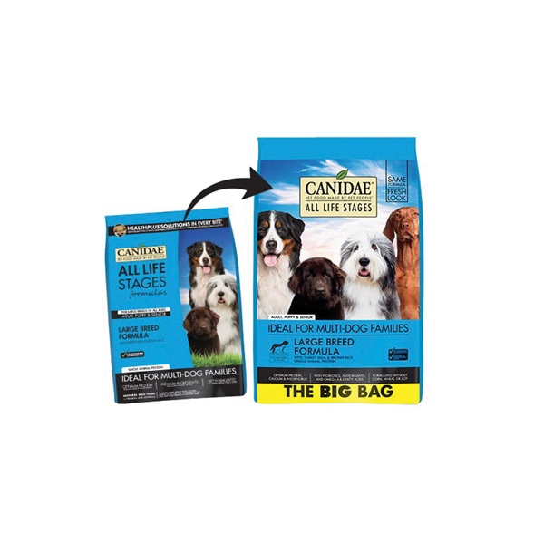Canidae All Life Stages 1751 Dog Food, L, Dry, Brown Rice, Turkey, 30 lb, Bag