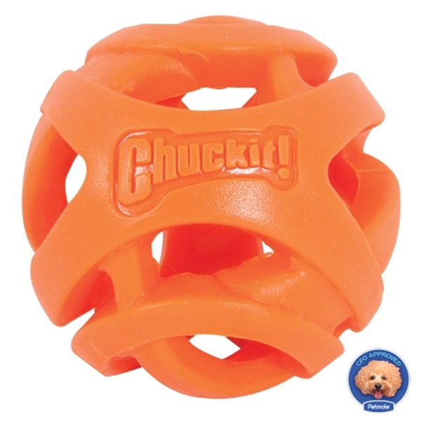 Chuckit! Breathe Right 31931 Dog Toy, S, Rubber, Orange