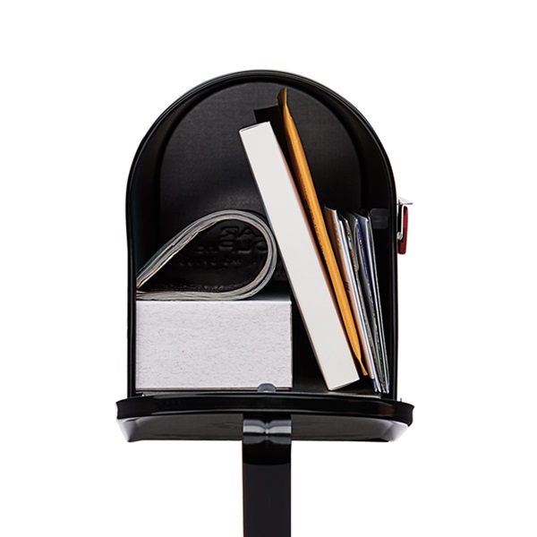 Gibraltar Mailboxes Mailbox To Go Series MC11KIT0B Mailbox and Post, 800 cu-in Mailbox, Steel Mailbox, Steel Post, Black