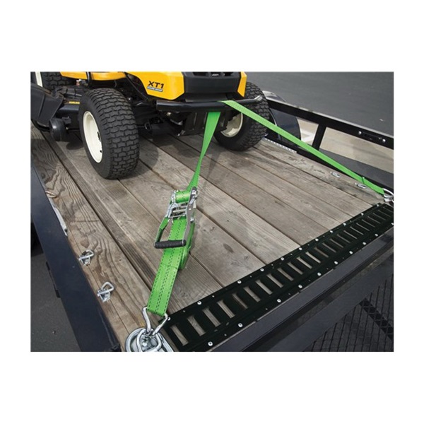 Keeper 47374 Tie-Down Strap, 2 in W, 30 ft L, Green, 3333 lb Working Load, J-Hook End