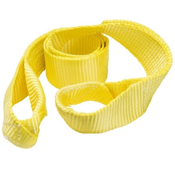 Keeper 02953 Tree Saver Winch Strap, 3 in W, 6 ft L, Polyester, Yellow, 10,000 lb Working Load