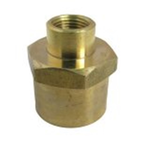 17-9277 Reducing Hex Pipe Bushing, 1/2 x 1/8 in, FPT, Brass