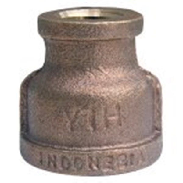 17-9279 Reducing Hex Pipe Bushing, 1/2 x 1/4 in, FPT, Brass