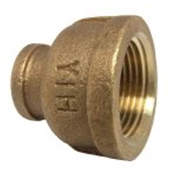 17-9283 Reducing Hex Pipe Bushing, 3/4 x 3/4 in, FPT, Brass