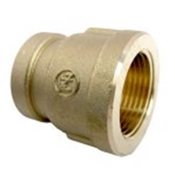 17-9287 Reducing Hex Pipe Bushing, 3/4 x 1/2 in, FPT, Brass