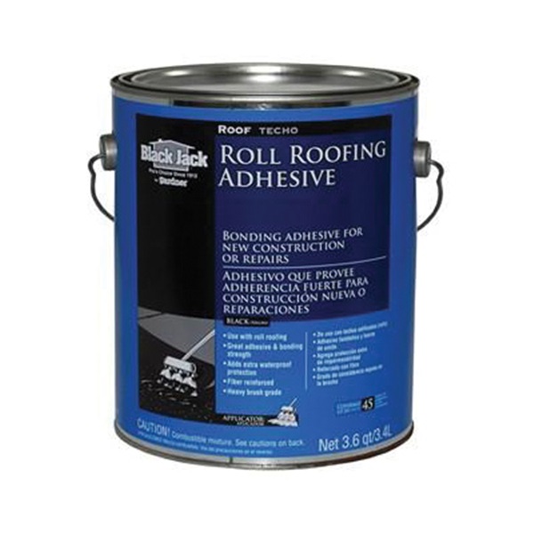 6150-9-34 Roll Roofing Adhesive, Black, Liquid, 1 gal Container