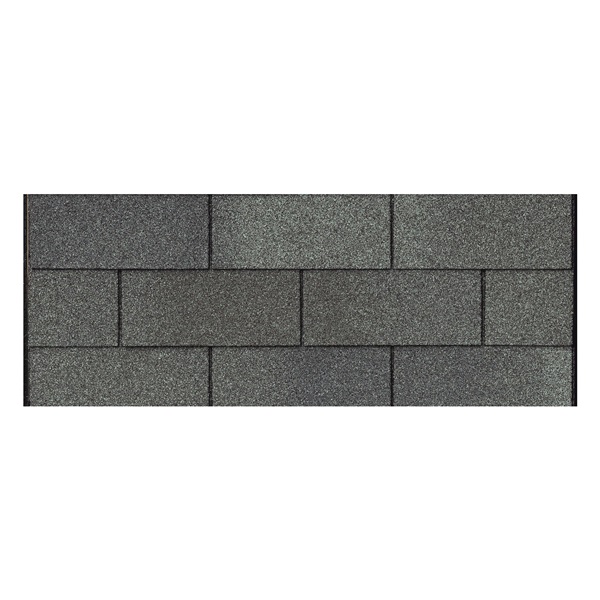 XT Series 620541 3-Tab Strip Shingle, 36 in L, 12 in W, Asphalt/Fiberglass, Georgetown Gray