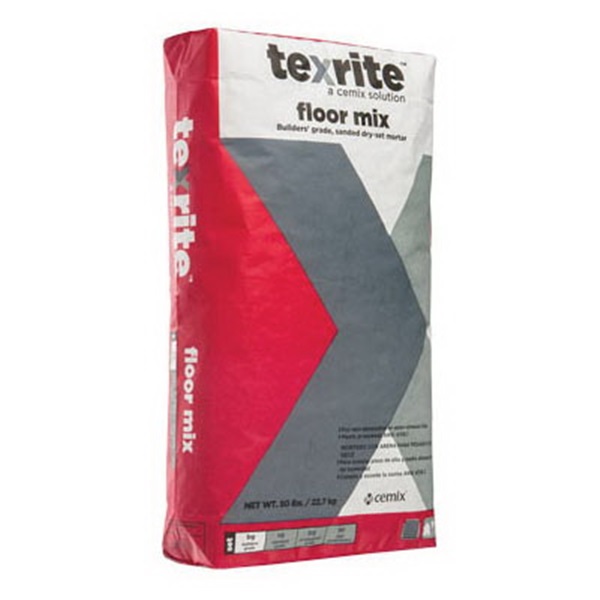 MOTRFMG50 Floor Mix Mortar, Gray, Powder, 50 lb Bag