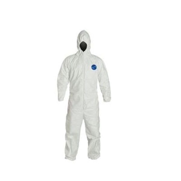 SafeSPEC TY127S-025-04 Painting Coveralls, XL, Zipper Closure, Tyvek 400 Fabric, White