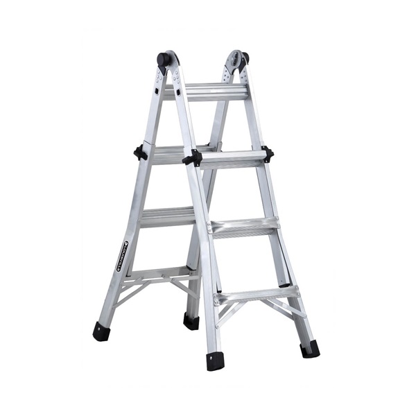 L-2098 Series L-2098-13 Multi-Purpose Ladder, 14.3 ft Max Reach H, 300 lb, Type IA Duty Rating, Aluminum