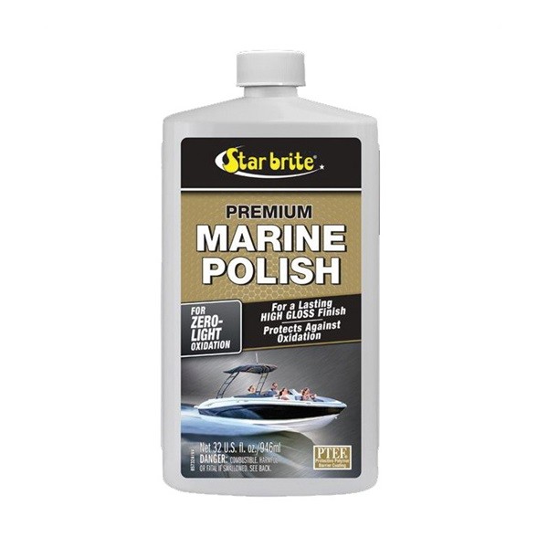 085732 Marine Polish, Liquid, Coconut, White, 32 oz Bottle