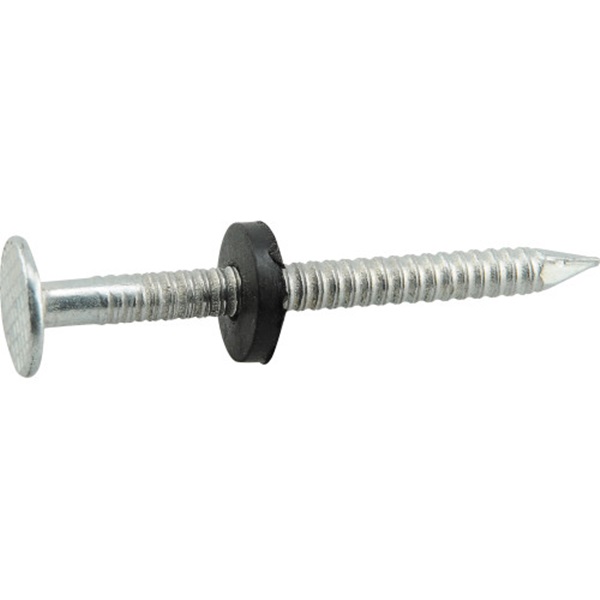 Fas-n-Tite 461451 Roofing Nail, 1-3/4 in L, Flat Head, 10 ga, Steel, 100/PK