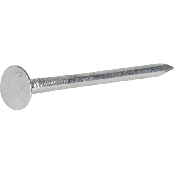 Fas-n-Tite 461464 Roofing Nail, 2 in L, Flat Head, 11 ga, Steel, Gray, 684/PK
