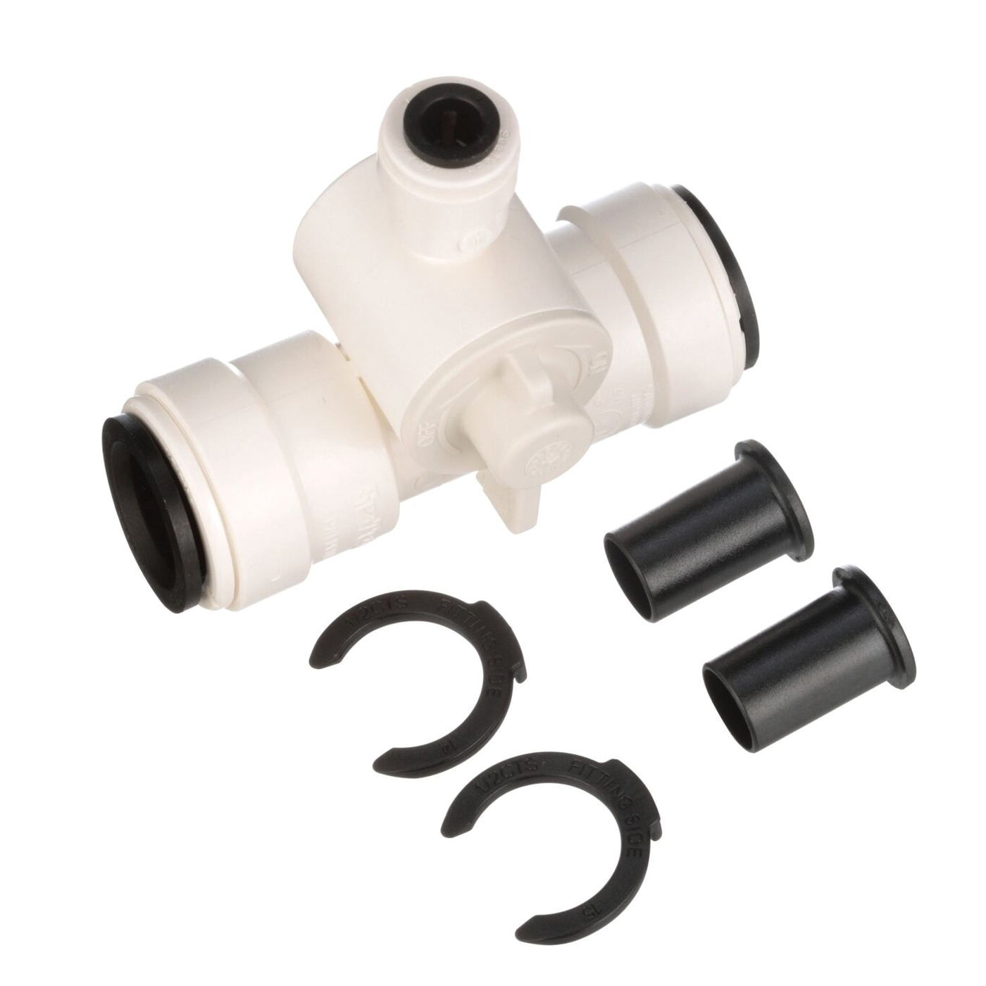 Watts 35 Series 3550-1004 Ice Maker Tee Valve, 1/2 x 1/2 x 1/4 in Connection, CTS x CTS x OD, 100 to 250 psi Pressure