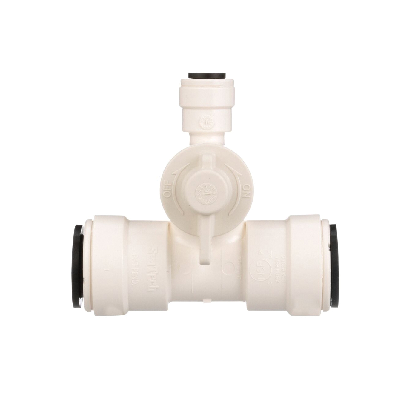 Watts 35 Series 3550-1004 Ice Maker Tee Valve, 1/2 x 1/2 x 1/4 in Connection, CTS x CTS x OD, 100 to 250 psi Pressure