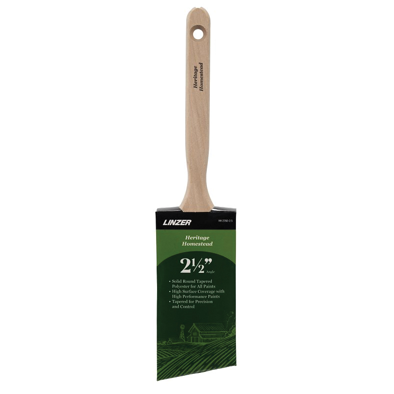 HH2760-2.5 Angle Sash Brush, 2-1/2 in W, 2-3/4 in L Bristle, Polyester Bristle