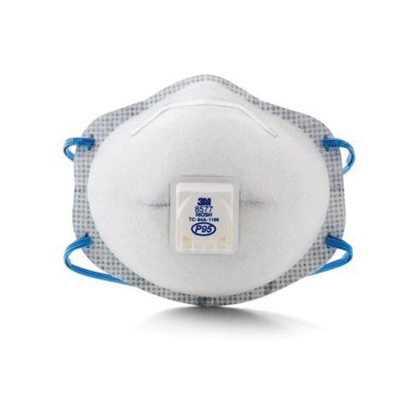 3M Cool Flow Pro 8577PA1-A-PS Paint Odor Valved Respirator, Universal Mask, P95 Filter Class - 2