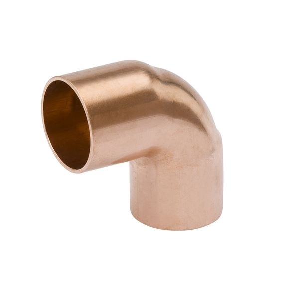 Streamline W 02085 Pipe Elbow, 1-1/2 in, Sweat, 90 deg Angle, Copper, 700 psi Pressure