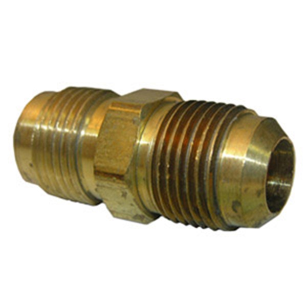 17-4247 Reducing Pipe Union, 1/2 x 3/8 in, Flare, Brass, 150 psi Pressure