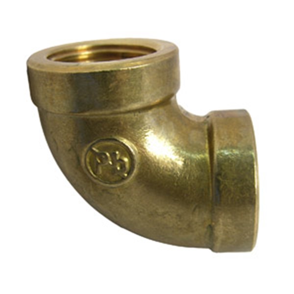 17-9009 Pipe Elbow, 1/2 in, FIP, 90 deg Angle, Brass, 125 psi Pressure