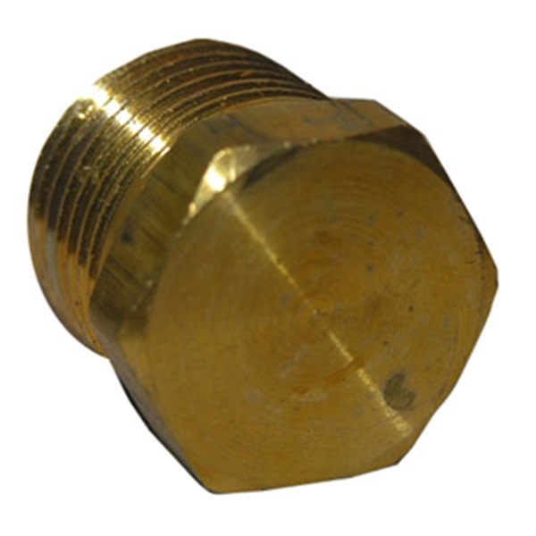 Lasco 17-9165 Pipe Plug, 1/4 in, MIP, Hex Head, Brass