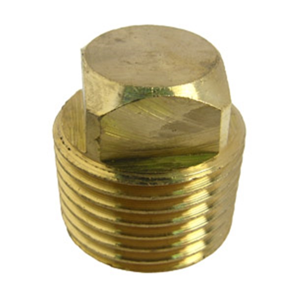 Lasco 17-9179 Pipe Plug, 1/2 in, MIP, Square Head, Brass
