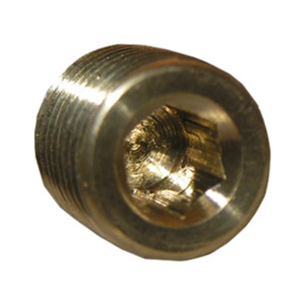 Lasco 17-9191 Pipe Plug, 1/8 in, MIP, Countersunk Head, Brass