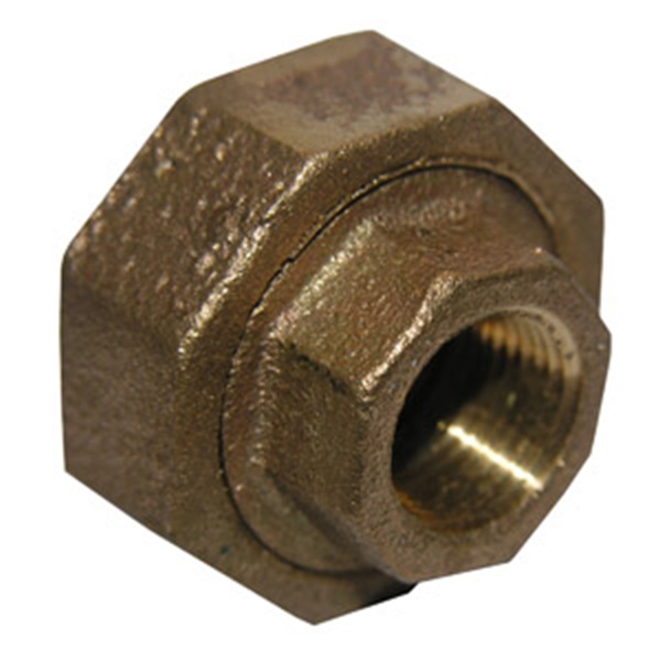 Lasco 17-9205 Pipe Union, 1/4 in, FIP, Brass, 125 psi Pressure