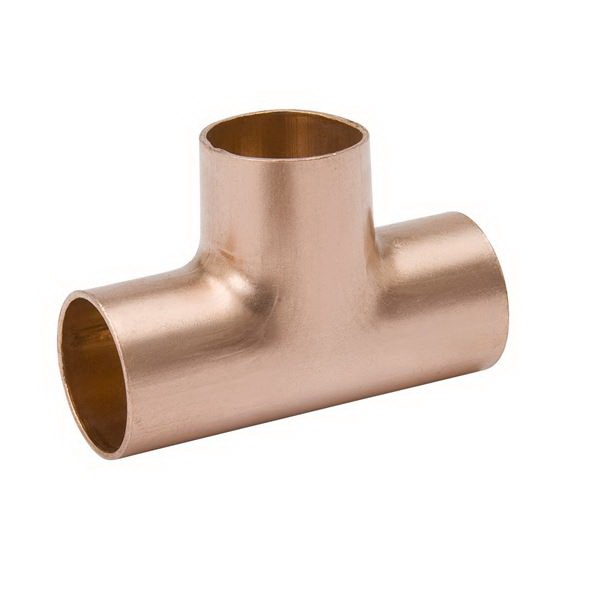 Streamline W 04006P10 Pipe Tee, 1/2 in, Sweat, Copper