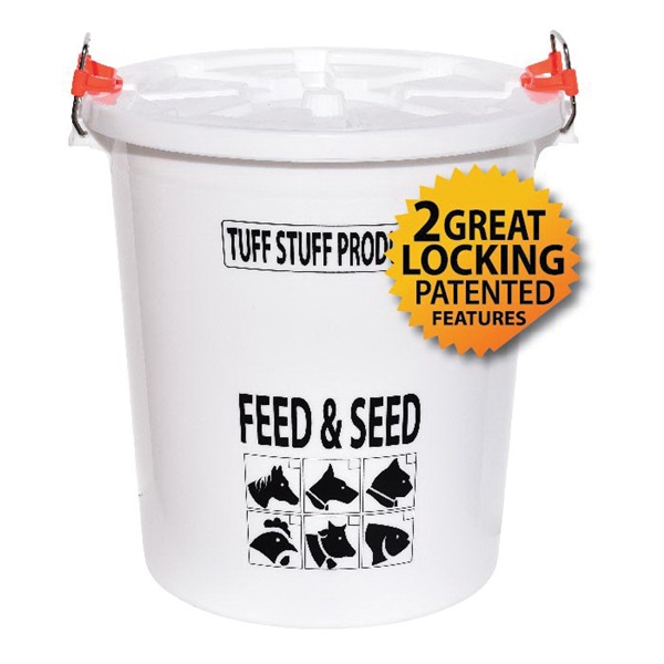 Tuff Tubs FS26 Storage Drum with Lid, 26 gal, Plastic - 1
