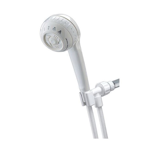 SM-451E Handheld Shower Head, 1/2 in Connection, 1.8 gpm, 4 Spray Settings, 5 ft L Hose