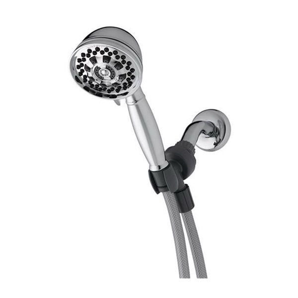 XAT-643E Handheld Shower Head, 1.8 gpm, 6 Spray Settings, Chrome, 5 ft L Hose