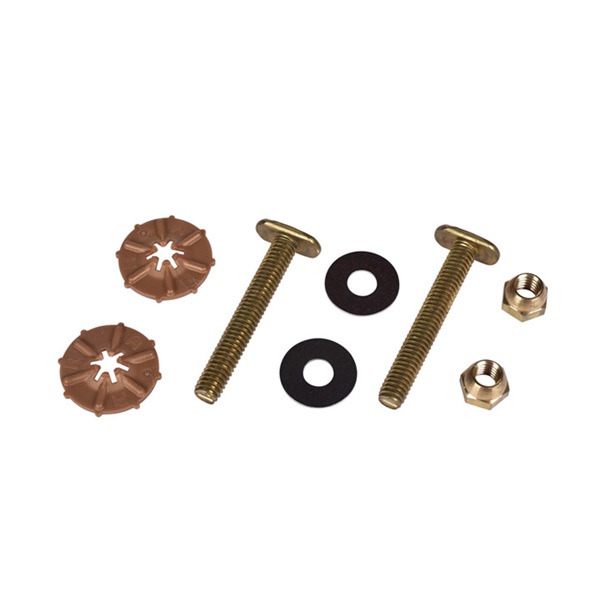 Hercules 90905 Quick Bolt, Brass, For: Mounting Toilets That Eliminates Wobbly Bolts