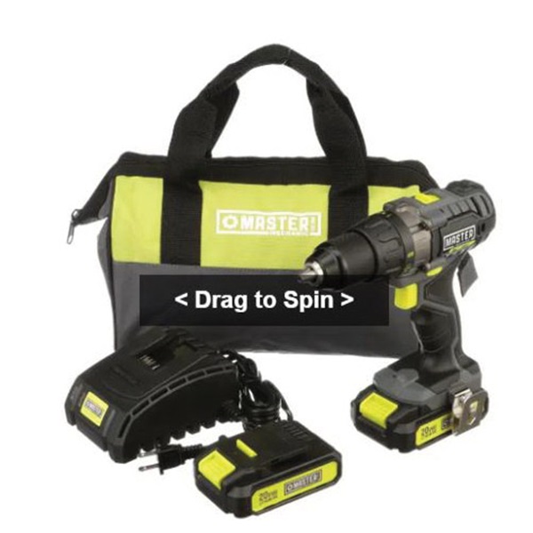 20 Volt Compact Cordless Drill Kit 1 2 In. 2 Lithium Io