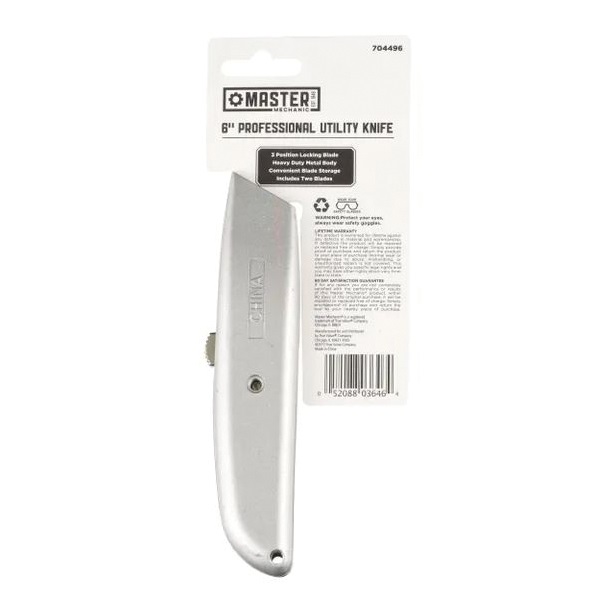 704496 Utility Knife, Zinc Blade