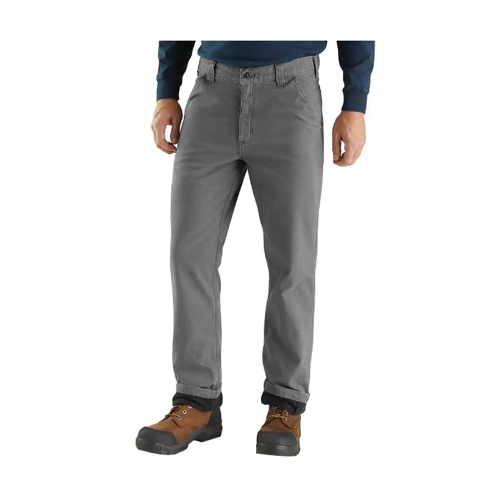 Carhartt 103342-03930 32A Rigby Dungaree Pants, 32 in Waist, 30 in L Inseam, Gravel, Relaxed Fit - 1