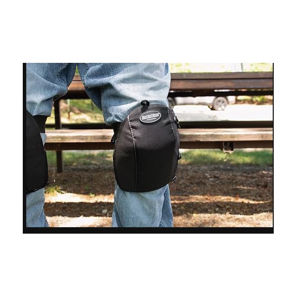 Bucket Boss GelDome Series 95300 Knee Pad, Poly Fabric Cap, Foam Pad, 2-Strap, Straps with Buckle Closure