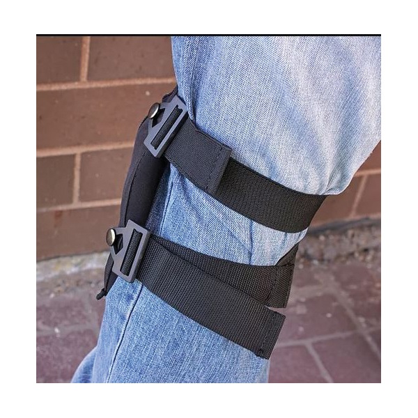 Bucket Boss GelDome Series 95300 Knee Pad, Poly Fabric Cap, Foam Pad, 2-Strap, Straps with Buckle Closure