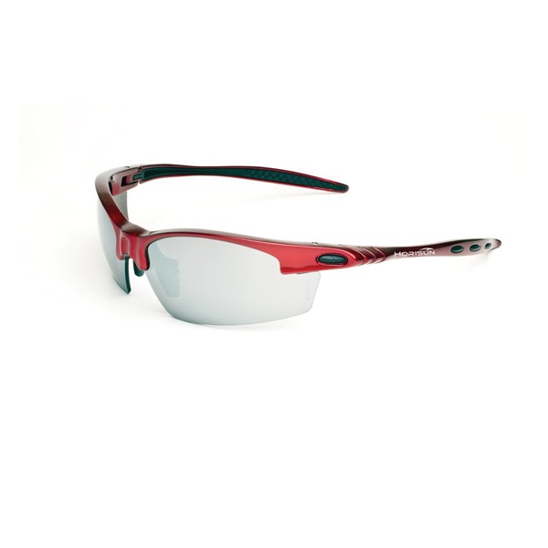 7495 Safety Glasses, Anti-Fog, Scratch-Resistant Lens, Half Frame, Burgundy Frame, UV Protection: Yes