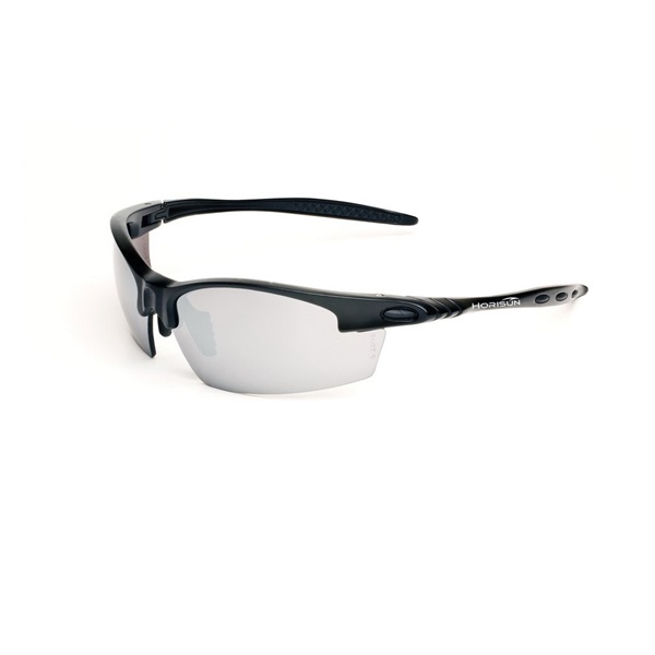 7491 Safety Glasses, Anti-Fog, Scratch-Resistant Lens, Half Frame, Matte Black Frame
