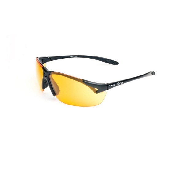 7447 Safety Glasses, Anti-Fog, Scratch-Resistant Lens, Half Frame, Satin Black Frame