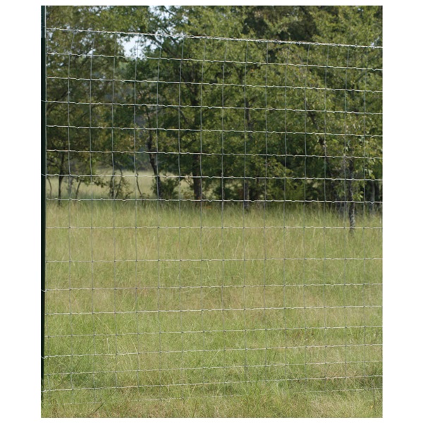 0493-0 Game Fence, 330 ft L, 96 in H, 12.5 ga Gauge, Zinc